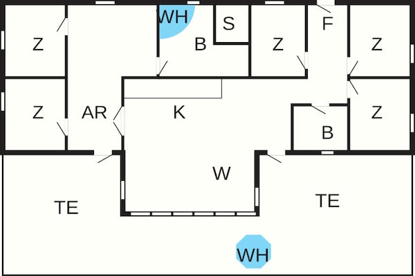 Foto van 14 persoons vakantie huis in Væggerløse - Vakantiehuis in Væggerløse - FloorPlan