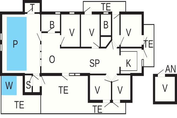 Foto van 18 persoons vakantie huis in Harboøre - Vakantiehuis in Harboøre - FloorPlan