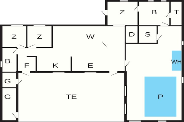 Foto van 10 persoons vakantie huis in Hadsund - Vakantiehuis in Hadsund - FloorPlan