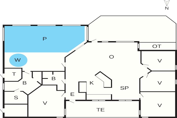 Foto van 10 persoons vakantie huis in Hjørring - Vakantiehuis in Hjørring - FloorPlan