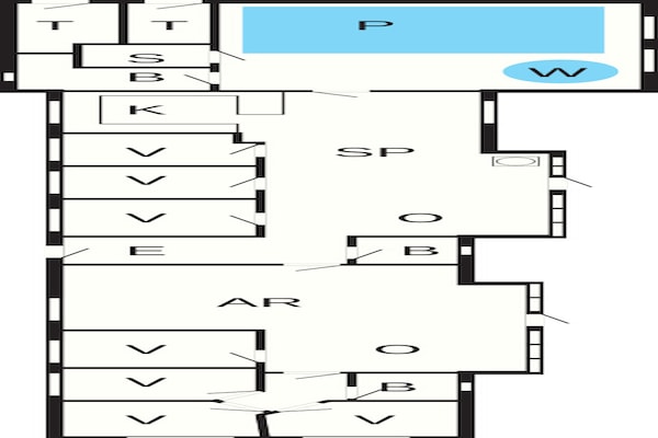 Foto van 18 persoons vakantie huis in Ringkøbing - Vakantiehuis in Ringkøbing - FloorPlan