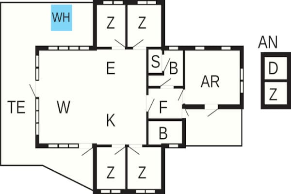 Foto van 14 persoons vakantie huis in Læsø - Vakantiehuis in Læsø - FloorPlan