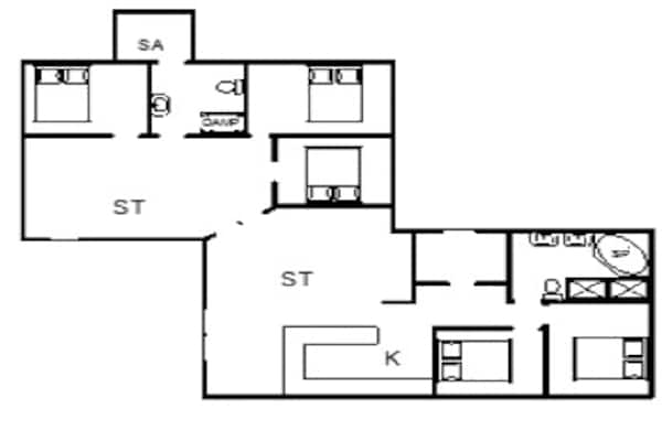 Foto van Luxe toevluchtsoord in Henne Strand-By Traum - Vakantiehuis in Henne - FloorPlan