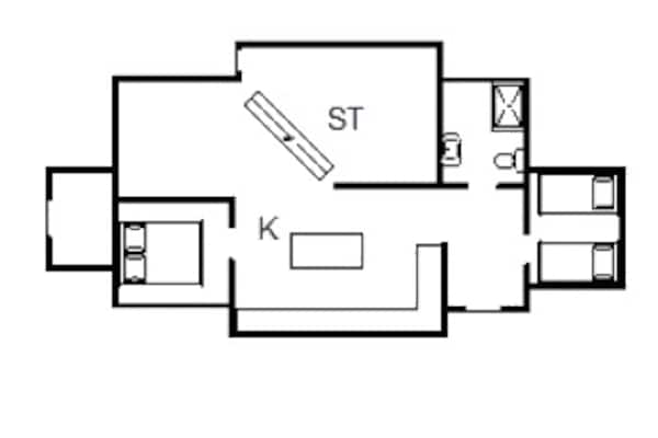 Foto van Gezellig toevluchtsoord in Henne Strand-By Traum - Vakantiehuis in Henne - FloorPlan