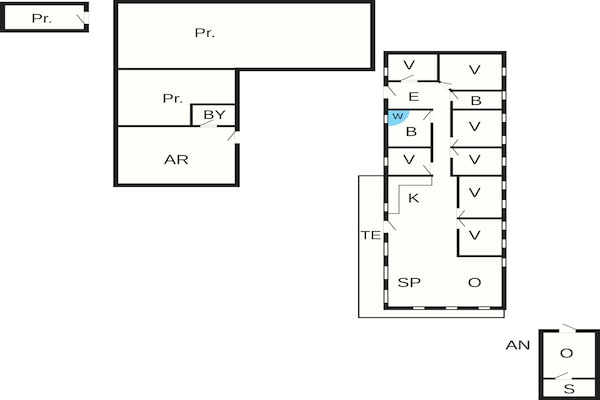Foto van 16 persoons vakantie huis in Nykøbing M - Vakantiehuis in Nykøbing M - FloorPlan