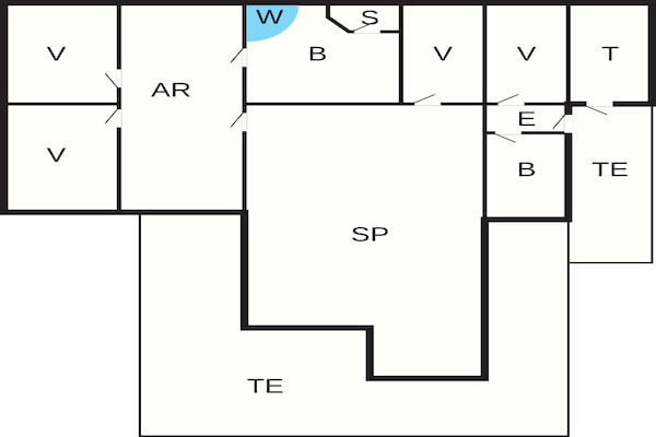 Foto van 10 persoons vakantie huis in Løkken - Vakantiehuis in Løkken - FloorPlan