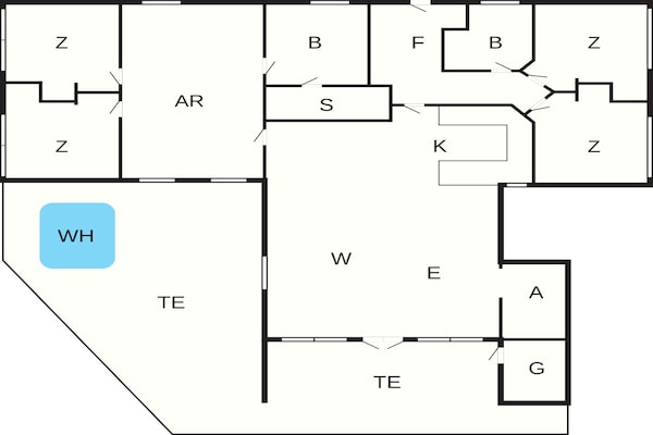 Foto van 10 persoons vakantie huis in Harboøre - Vakantiehuis in Harboøre - FloorPlan