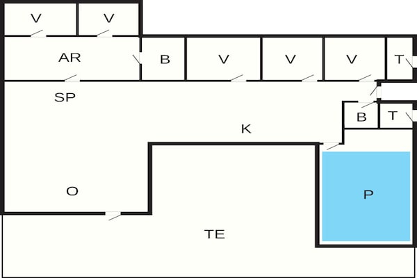 Foto van 14 persoons vakantie huis in Vejby - Vakantiehuis in Vejby - FloorPlan