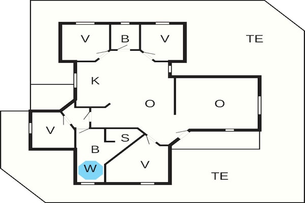 Foto van Luxe Strandverblijf in Blavand-By Traum - Vakantiehuis in Blåvand - FloorPlan