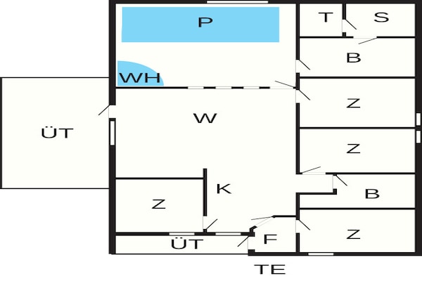 Foto van 10 persoons vakantie huis in Juelsminde - Vakantiehuis in Juelsminde - FloorPlan