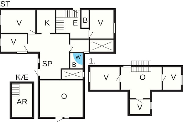 Foto van 14 persoons vakantie huis in Ulfborg - Vakantiehuis in Ulfborg - FloorPlan