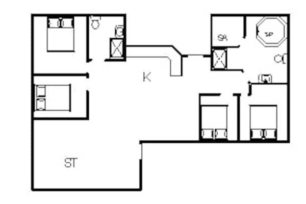 Foto van 10 persoons vakantie huis in Blåvand - Vakantiehuis in Blåvand - FloorPlan