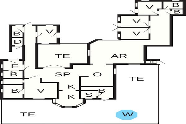 Foto van 16 persoons vakantie huis in Væggerløse - Vakantiehuis in Væggerløse - FloorPlan