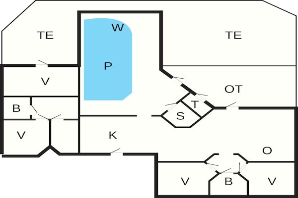 Foto van 10 persoons vakantie huis in Tisvildeleje - Vakantiehuis in Tisvildeleje - FloorPlan