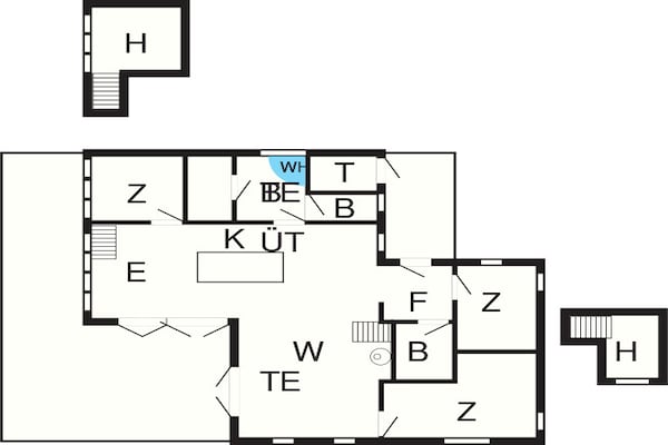 Foto van 10 persoons vakantie huis in Ebeltoft - Vakantiehuis in Ebeltoft - FloorPlan
