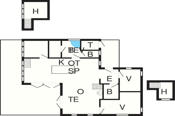 Foto van 10 persoons vakantie huis in Ebeltoft - Vakantiehuis in Ebeltoft - FloorPlan