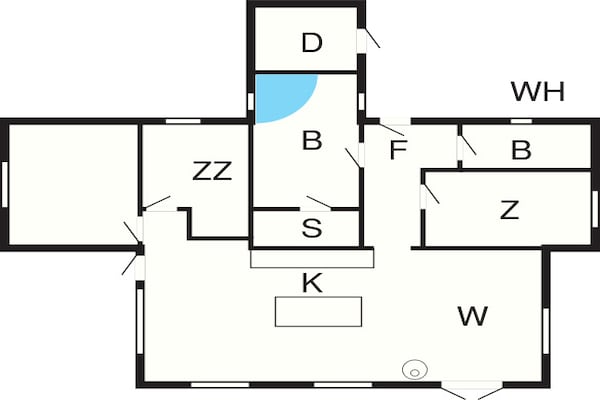 Foto van 10 persoons vakantie huis in Væggerløse - Vakantiehuis in Væggerløse - FloorPlan