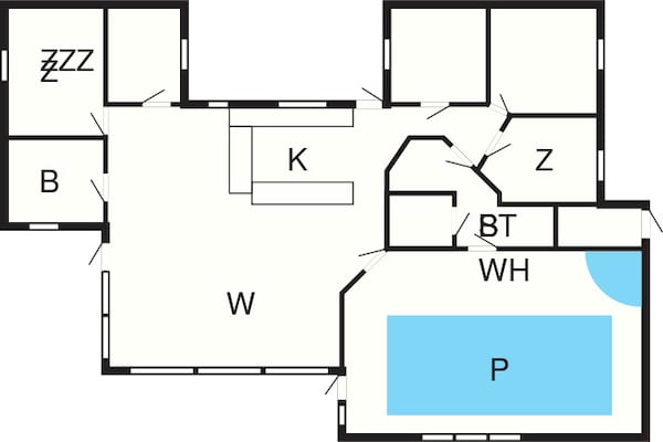 Foto van 12 persoons vakantie huis in Væggerløse - Vakantiehuis in Væggerløse - FloorPlan