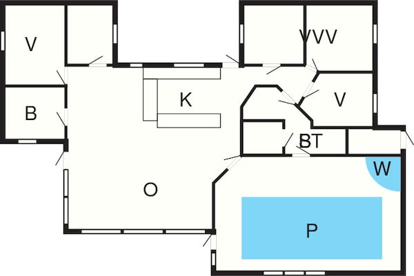 Foto van 12 persoons vakantie huis in Væggerløse - Vakantiehuis in Væggerløse - FloorPlan