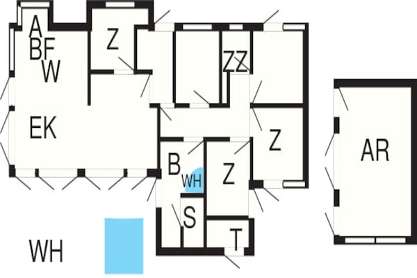 Foto van 10 persoons vakantie huis in Løkken - Vakantiehuis in Løkken - FloorPlan