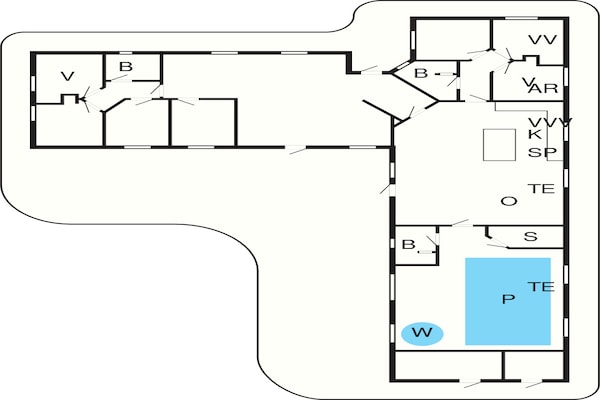 Foto van 16 persoons vakantie huis in Væggerløse - Vakantiehuis in Væggerløse - FloorPlan