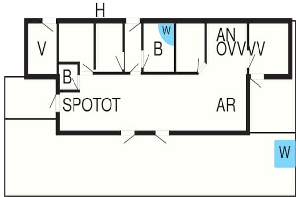 Foto van 12 persoons vakantie huis in Ansager - Vakantiehuis in Ansager - FloorPlan