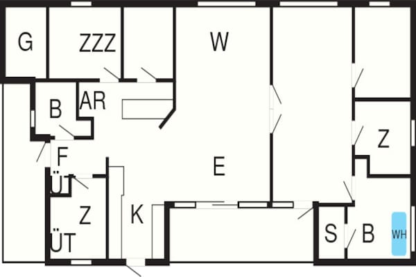 Foto van 10 persoons vakantie huis in Ebeltoft - Vakantiehuis in Ebeltoft - FloorPlan