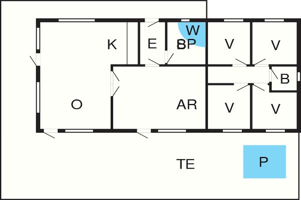 Foto van 10 persoons vakantie huis in Ansager - Vakantiehuis in Ansager - FloorPlan