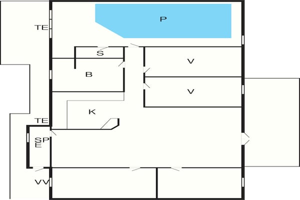 Foto van 10 persoons vakantie huis in Ørsted - Vakantiehuis in Ørsted - FloorPlan