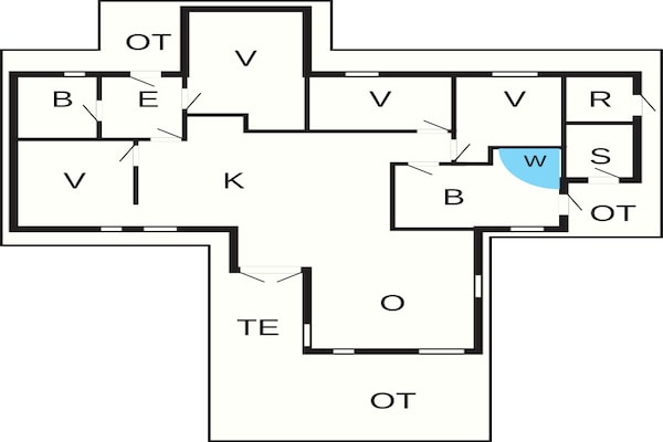 Foto van 12 persoons vakantie huis in Millinge - Vakantiehuis in Millinge - FloorPlan
