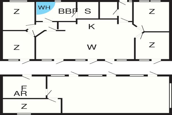 Foto van 10 persoons vakantie huis in Løkken - Vakantiehuis in Løkken - FloorPlan