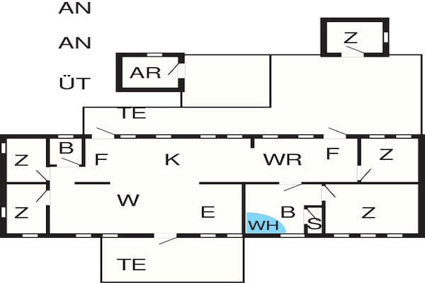 Foto van 10 persoons vakantie huis in Hadsund - Vakantiehuis in Hadsund - FloorPlan