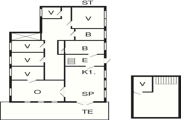 Foto van 10 persoons vakantie huis in Thisted - Vakantiehuis in Thisted - FloorPlan