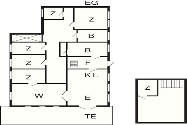 Foto van 10 persoons vakantie huis in Thisted - Vakantiehuis in Thisted - FloorPlan