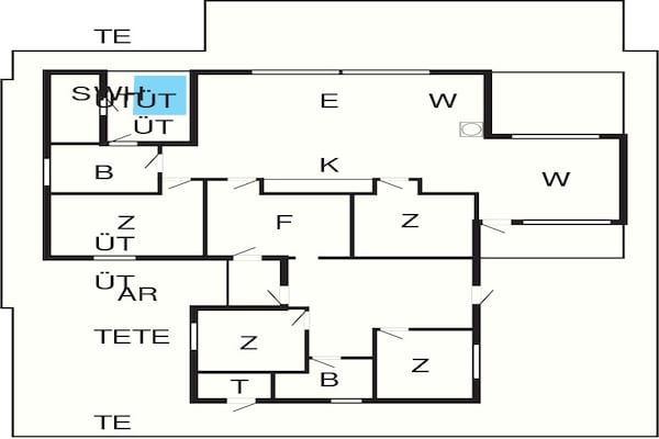 Foto van 12 persoons vakantie huis in Haderslev - Vakantiehuis in Haderslev - FloorPlan