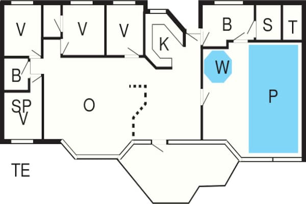 Foto van Luxe vakantieverblijf in Vejers - Vakantiehuis in Vejers Strand - FloorPlan