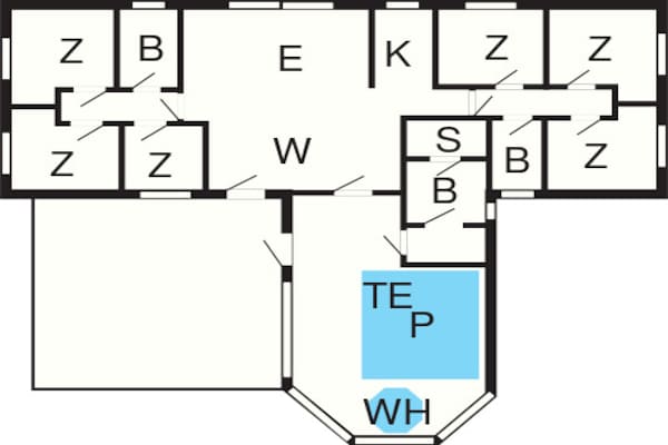 Foto van 12 persoons vakantie huis in Væggerløse-By Traum - FloorPlan