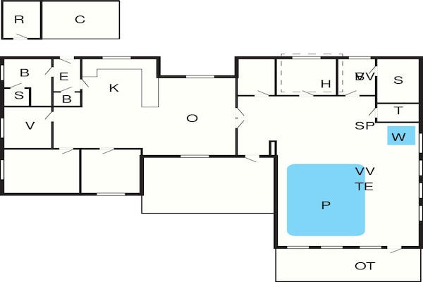 Foto van 12 persoons vakantie huis in Pandrup-By Traum - Vakantiehuis in Pandrup - FloorPlan
