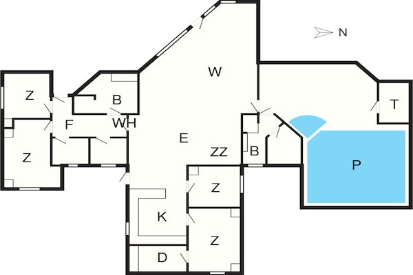 Foto van 12 persoons vakantie huis in Væggerløse-By Traum - FloorPlan