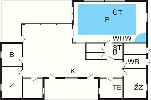 Foto van 12 persoons vakantie huis in Væggerløse-By Traum - FloorPlan