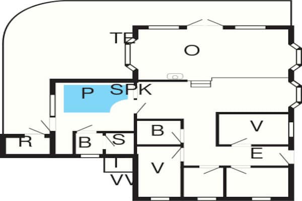 Foto van Een gezinsvriendelijke oase met zwembad. - Vakantiehuis in Henne - FloorPlan