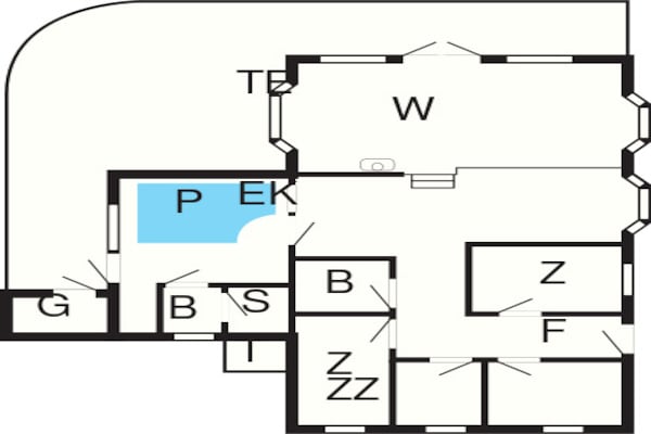 Foto van Een gezinsvriendelijke oase met zwembad. - Vakantiehuis in Henne - FloorPlan
