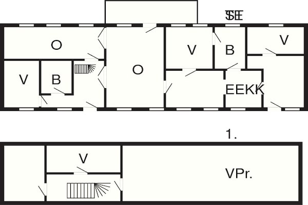 Foto van Rustiek huisje met open haard - Vakantiehuis in Aabybro - FloorPlan