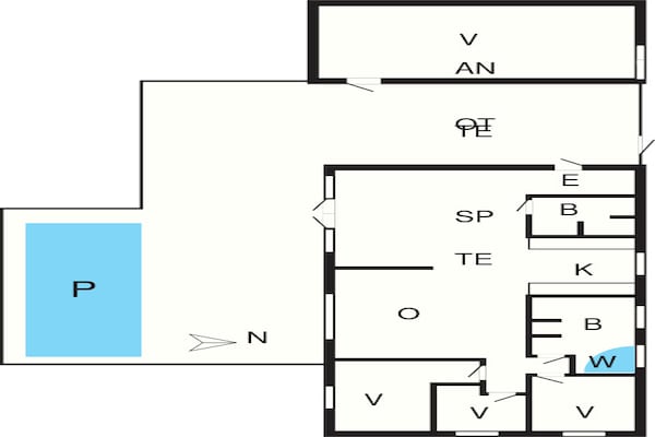 Foto van 10 persoons vakantie huis in Væggerløse - Vakantiehuis in Væggerløse - FloorPlan