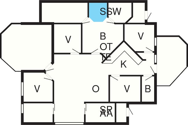 Foto van 12 persoons vakantie huis in Otterndorf - Vakantiehuis in Ottendorf - FloorPlan