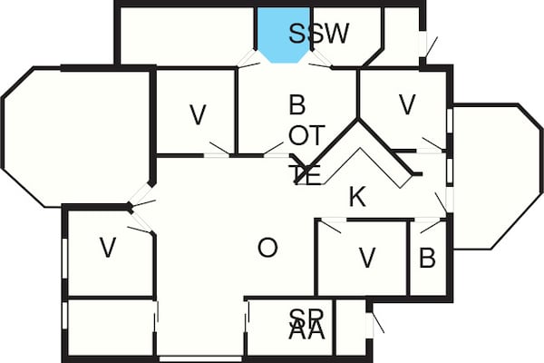 Foto van Huisje in Deense stijl in Otterndorf - Vakantiehuis in Ottendorf - FloorPlan