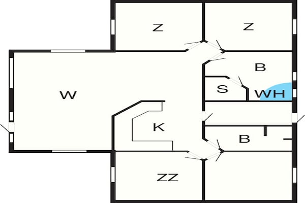 Foto van Gezellig toevluchtsoord in Lojtland - Vakantiehuis in Aabenraa - FloorPlan