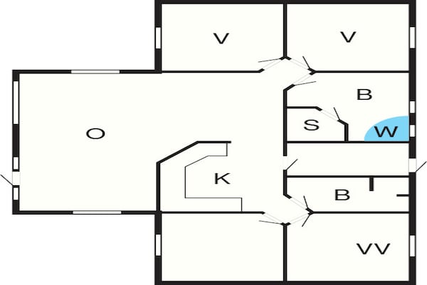 Foto van Gezellig toevluchtsoord in Lojtland - Vakantiehuis in Aabenraa - FloorPlan