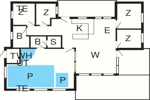 Foto van Luxe vakantieverblijf met zwembad - Vakantiehuis in Fjerritslev - FloorPlan