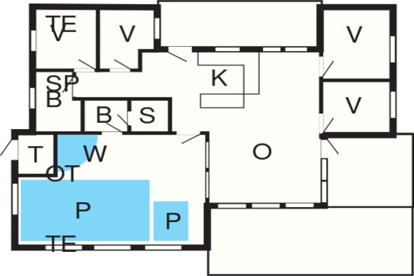 Foto van Luxe vakantieverblijf met zwembad - Vakantiehuis in Fjerritslev - FloorPlan